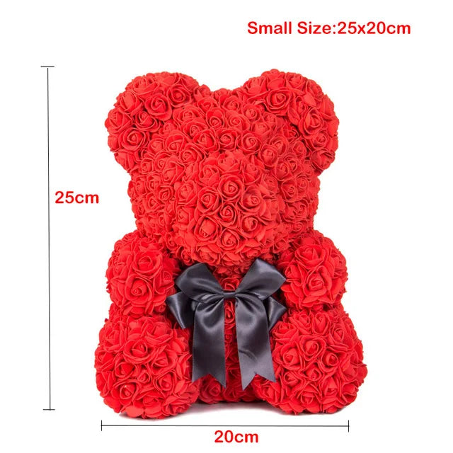 Heart Big Red Teddy Bear Rose Flower