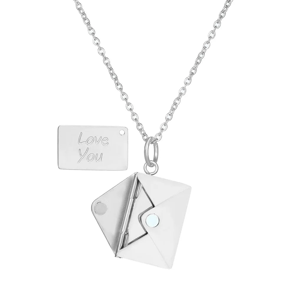 Love Letter Envelope Pendant Necklace